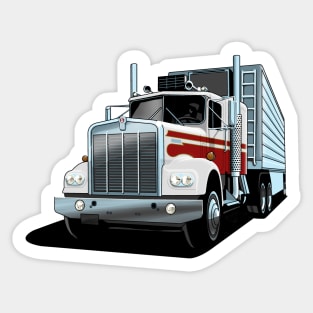 1976 Kenworth W900A in white Sticker